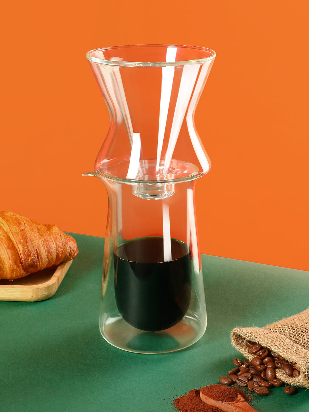 "THE CYCLONE" Glass V60 Coffee Dripper