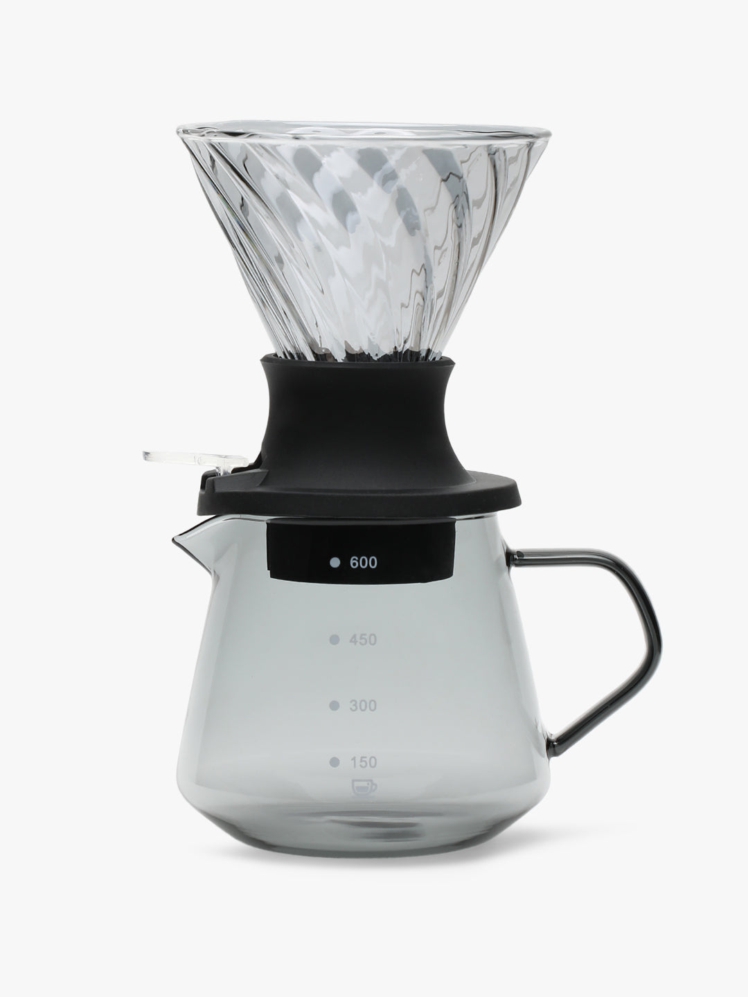 "DRIP-O-MATIC" Glass V60 Coffee Pourover Set - Smoky