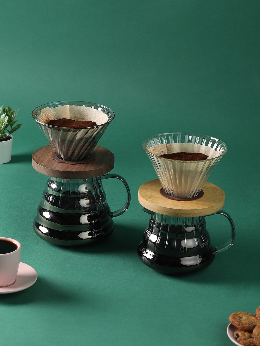 "THE BUBBLE" Glass Pot and Glass Dripper Pourover Set - 300ML