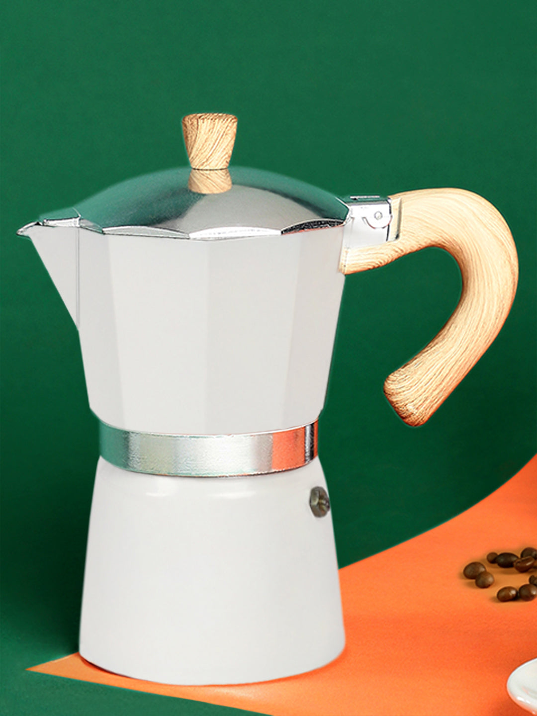 Pour Demitasse Moka Pot (300 ML) - White