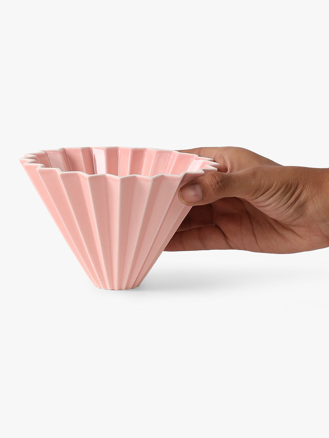 "POP ORIGAMI" Ceramic V60 Coffee Dripper - Pink