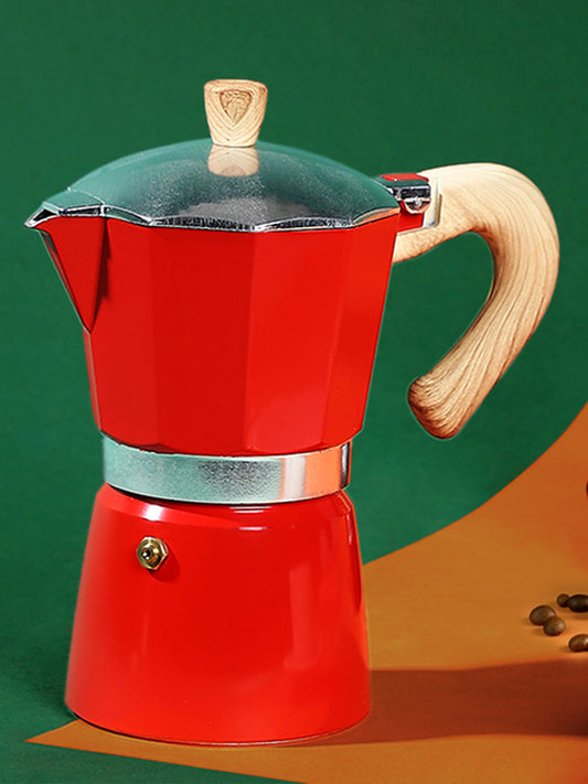 Pour Demitasse Moka Pot (300 ML) - Red