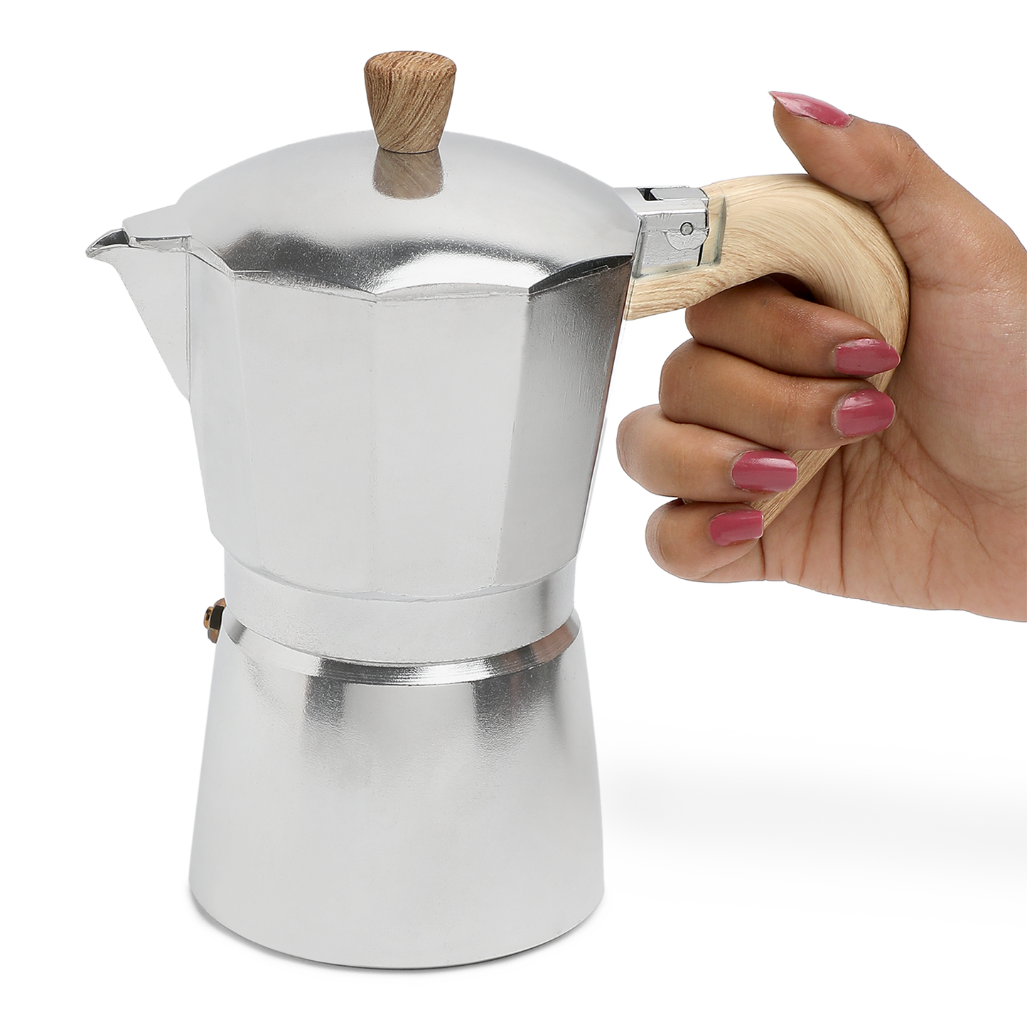 Pour Demitasse Moka Pot (300 ML) - Silver