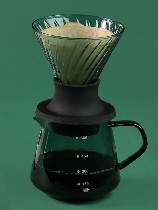 "DRIP-O-MATIC" Glass V60 Coffee Pourover Set - Jade